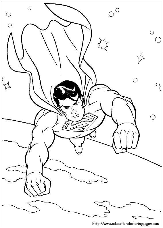 Superman coloring pages free for kids