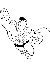 Superman batman coloring page