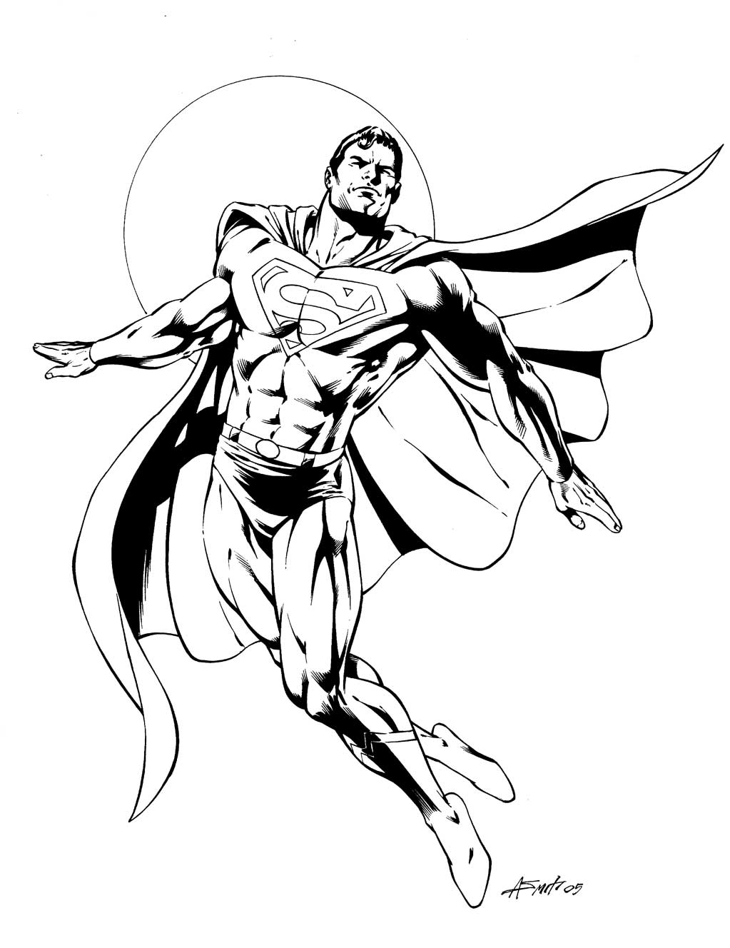 Superman coloring pages for kids