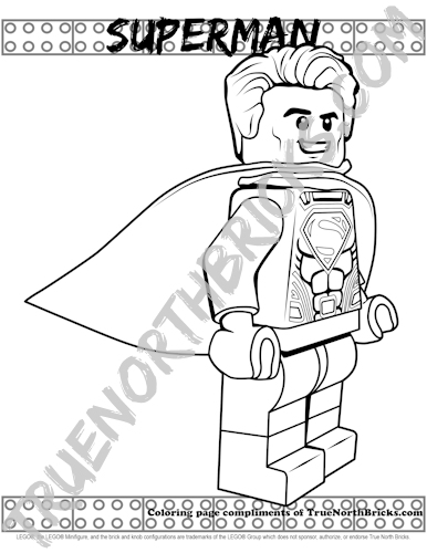 Superman coloring page