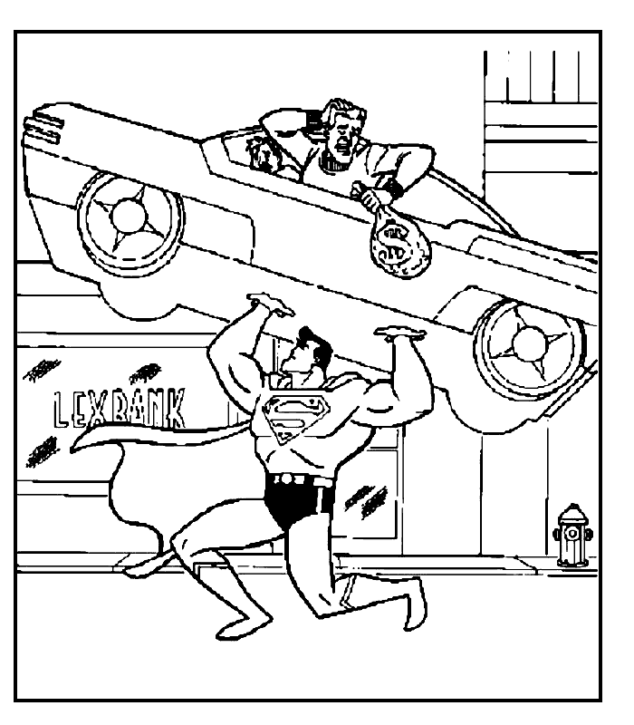 Free printable superman coloring pages for kids