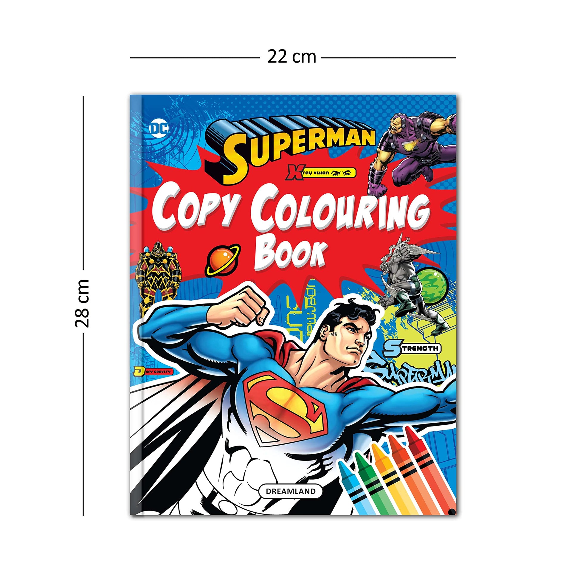 Superman copy colouring and activity books pack of