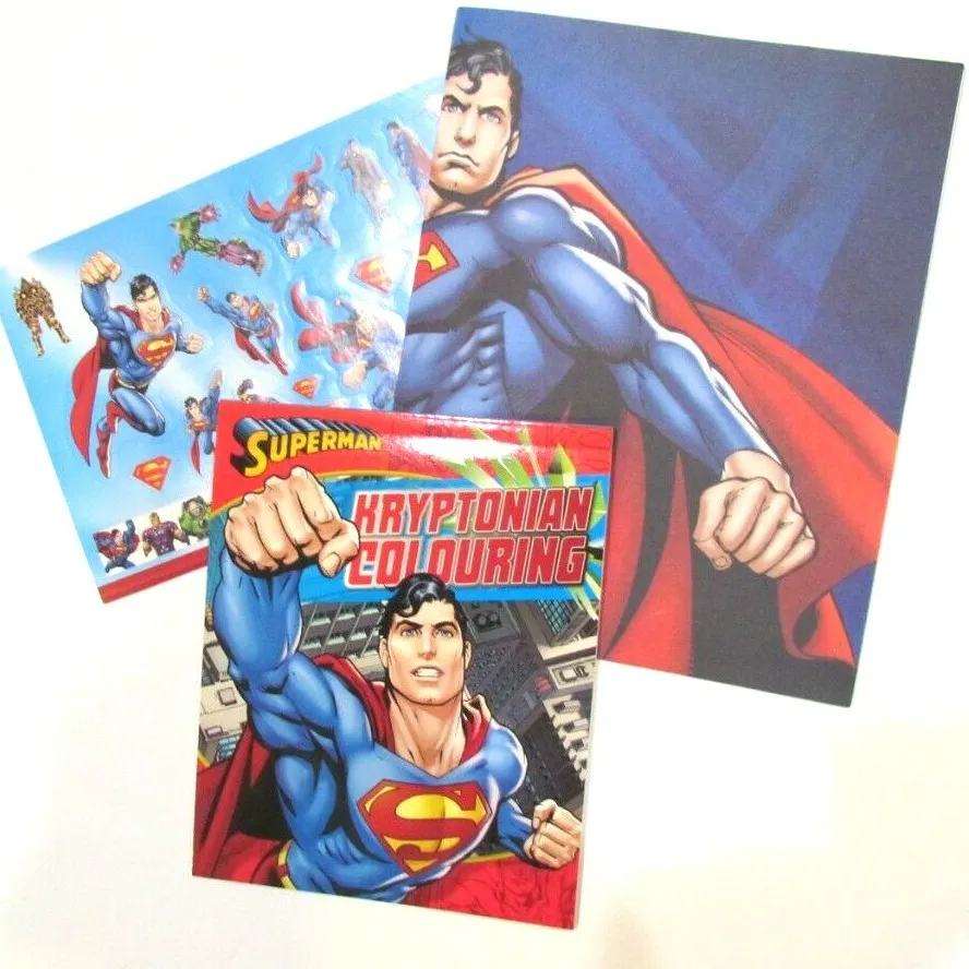 Superman kryptonian colouring man of steel sketches sketchbook stickers poster