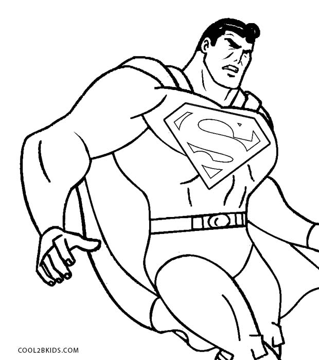 Free printable superman coloring pages for kids