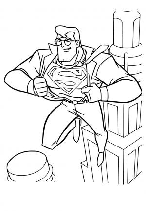 Free printable superman coloring pages for adults and kids