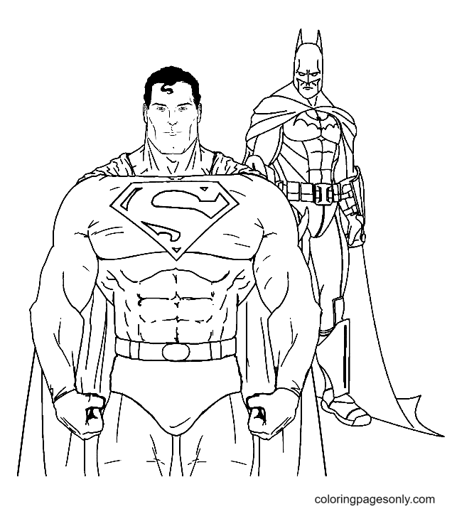 Superman coloring pages printable for free download