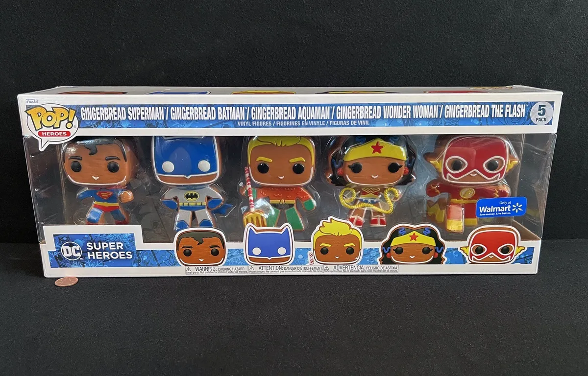 Funko pop dc superheroes gingerbread pack