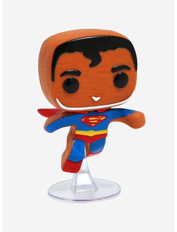 Dc heroes gingerbread superman funko pop vinyl figure