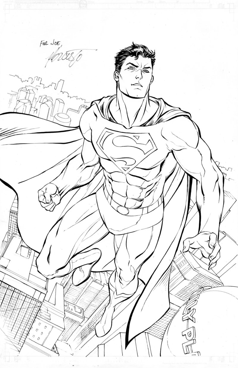 Superman coloring pages for kids