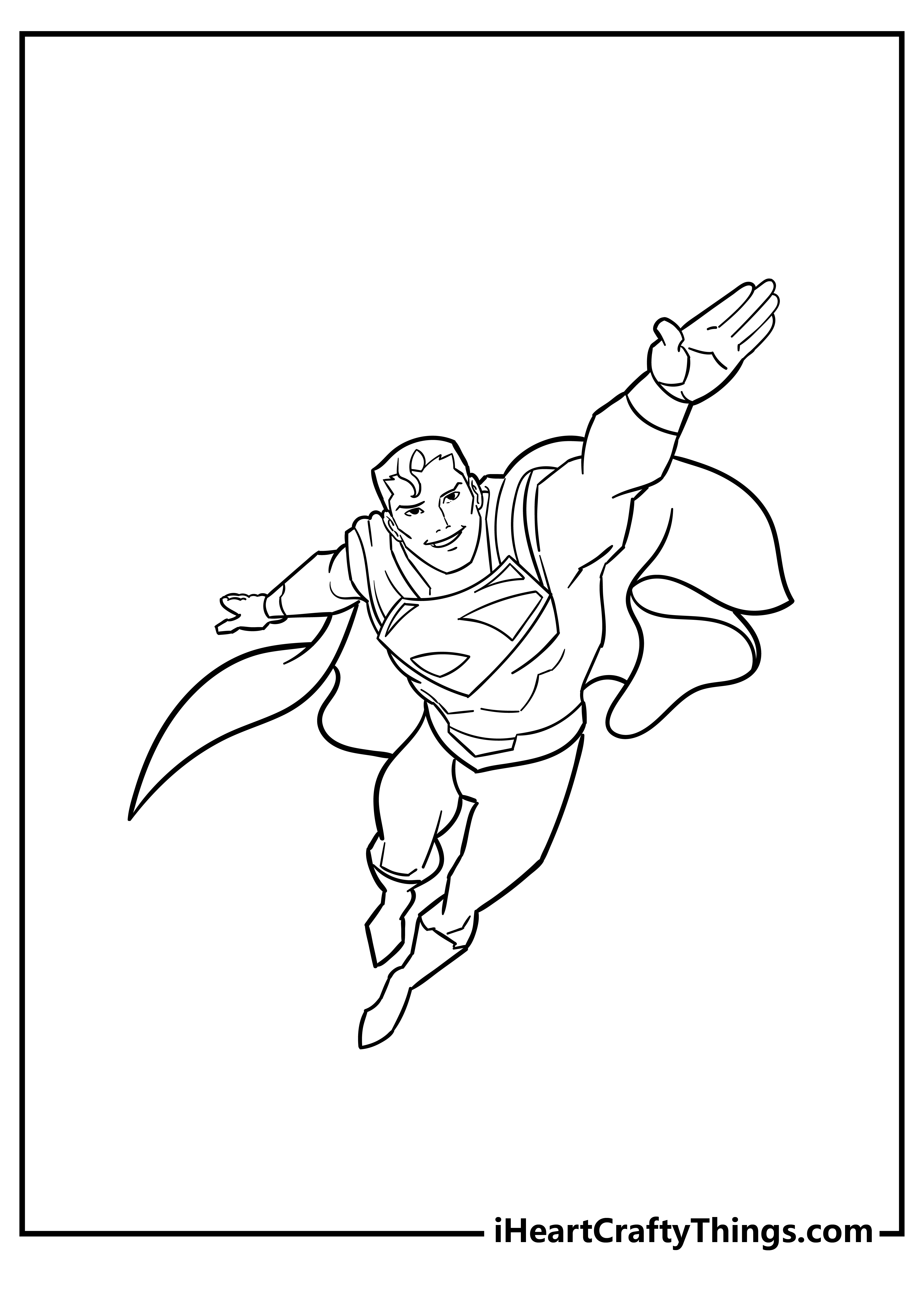 Superman coloring pages free printables