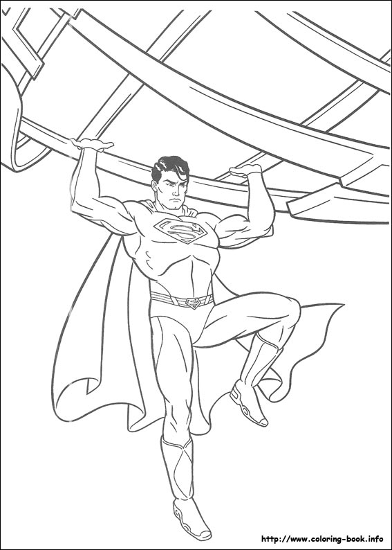 Superman coloring picture