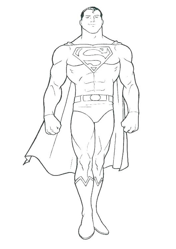 Coloring pages superman coloring page