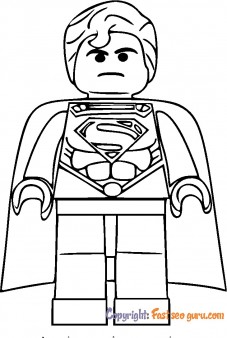 Lego superman coloring pages to print