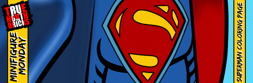 Superman coloring page