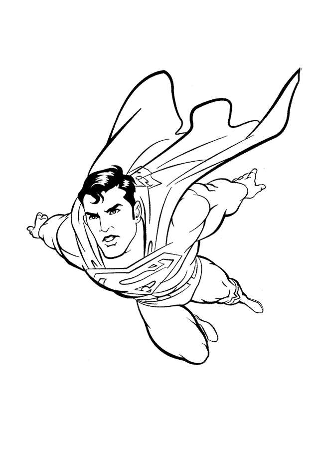 Free printable superman coloring pages for kids