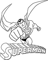 Superman logo coloring sheet to print