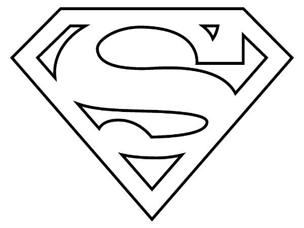 Superhero coloring pages superman logo superman logo superhero coloring superhero coloring pages