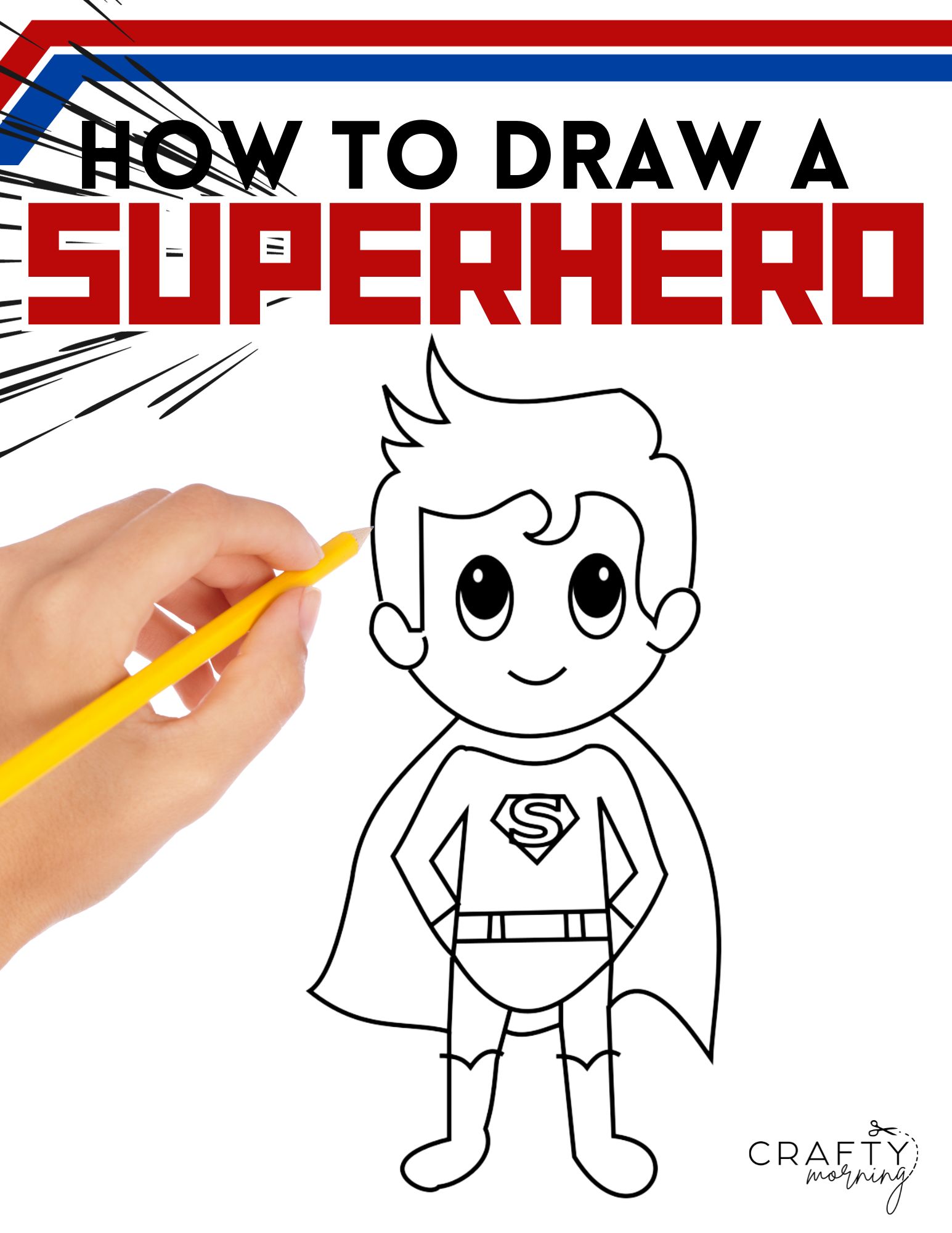 How to draw a superhero