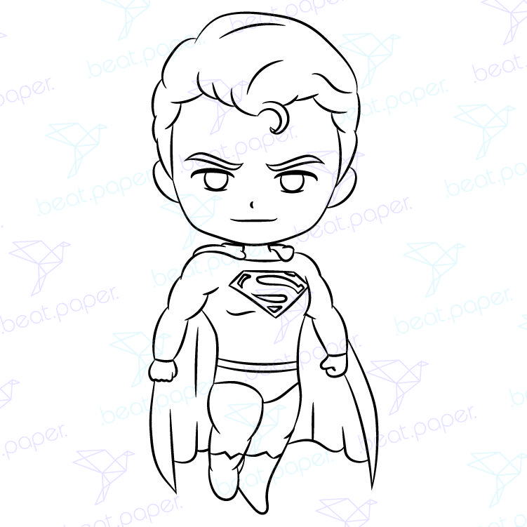 Batman superman mujer maravilla sellos digitales para colorear beatpaper