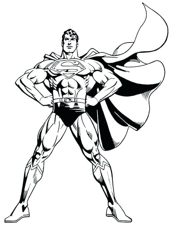 Printable superman coloring pages pdf idea