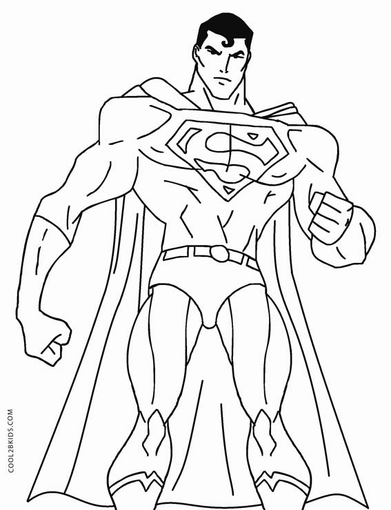 Free printable superman coloring pages for kids