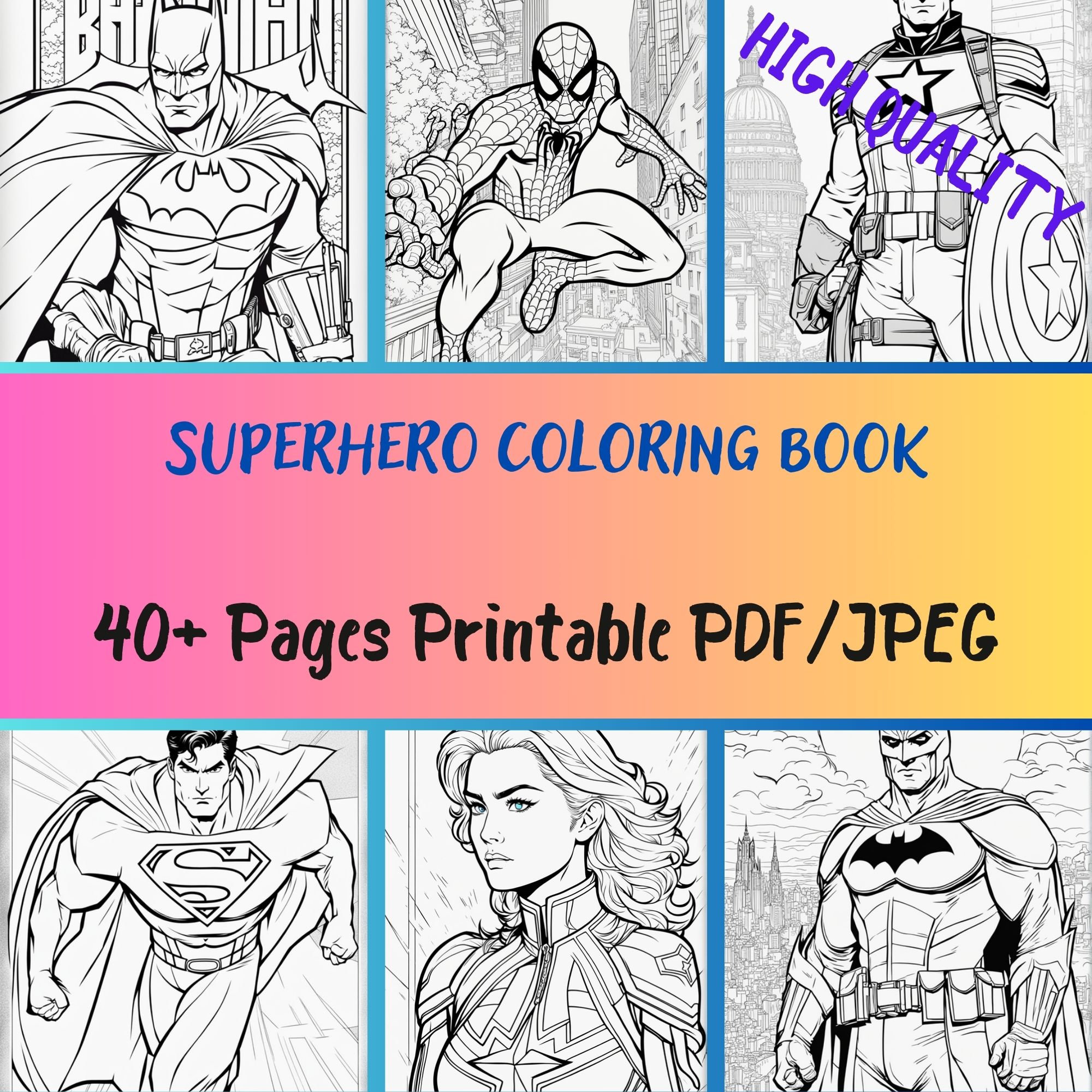 Super heroes coloring book pages coloring pages for