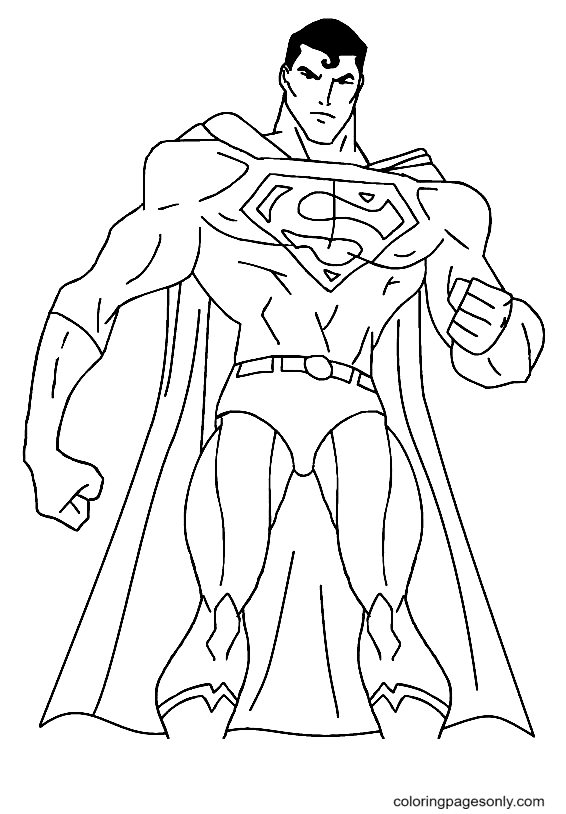 Superman coloring pages printable for free download