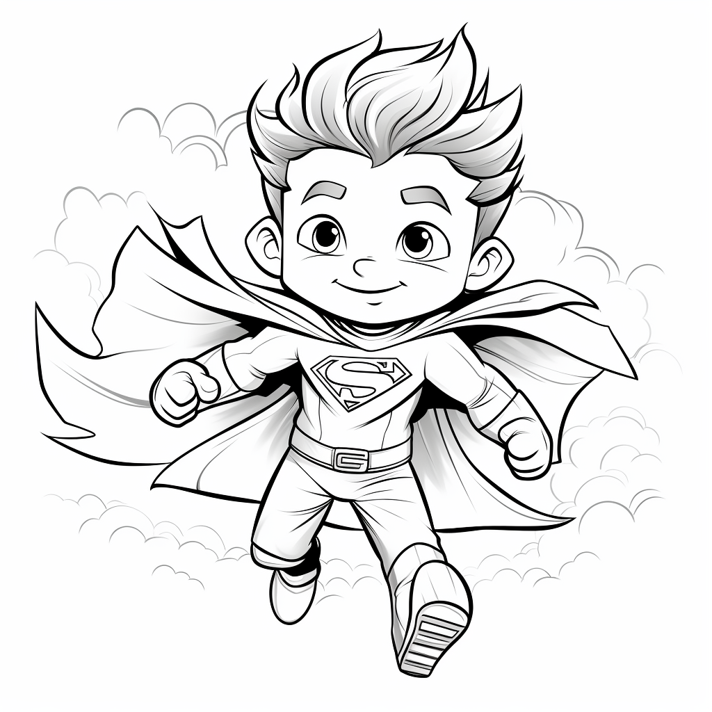 Superman coloring pages