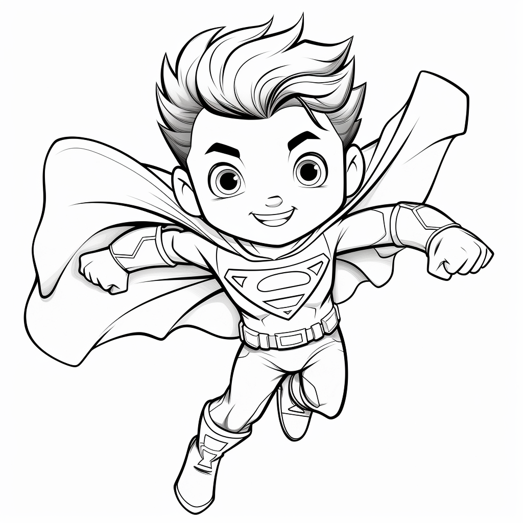 Superman coloring pages