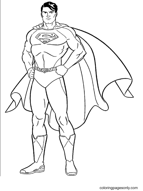 Superman coloring pages printable for free download