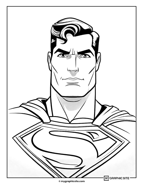 Free printable superman coloring pages fun for kids