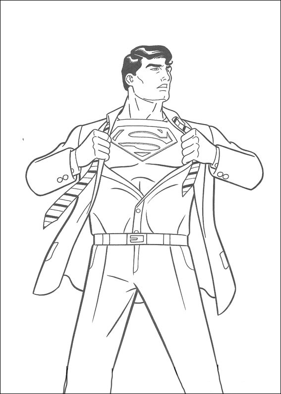 Superman free printable coloring sheets