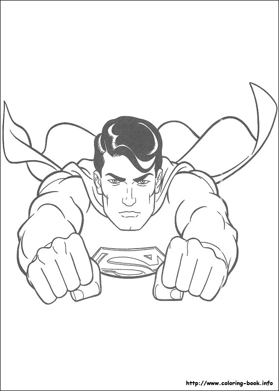 Superman coloring picture