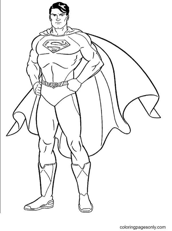 Superman coloring pages