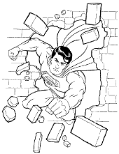 Superman coloring pages to print