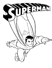 Superman coloring pages to print