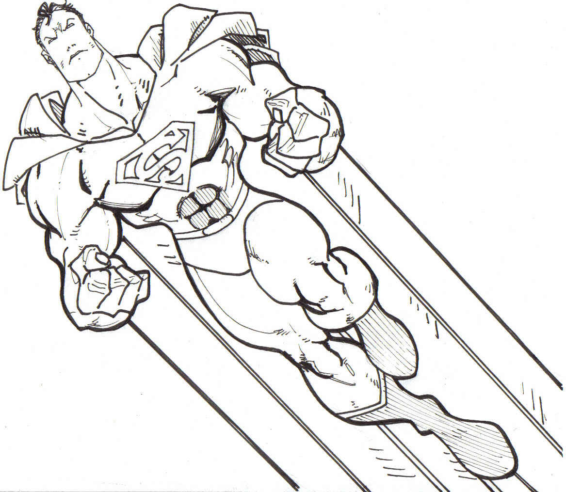 Free printable superman coloring pages for kids