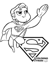 Superman coloring pages to print