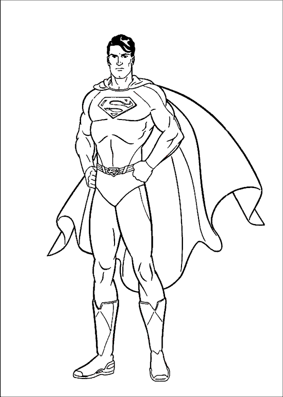 Superman coloring pages