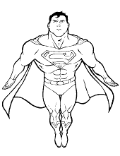 Superman coloring pages to print