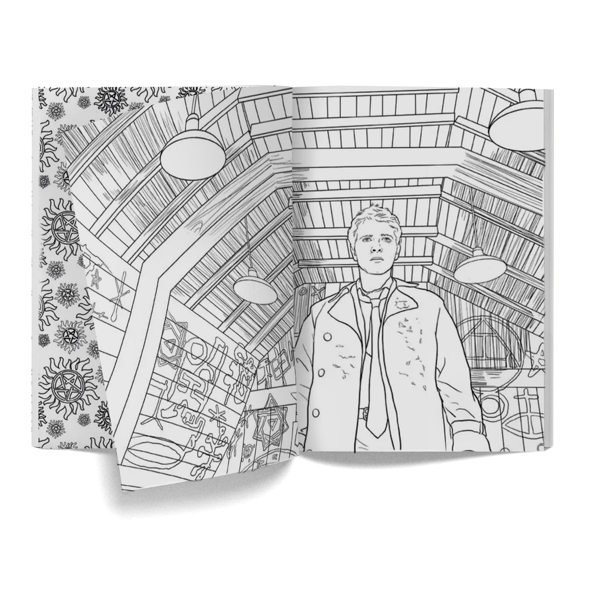 Supernatural the official coloring book â stands