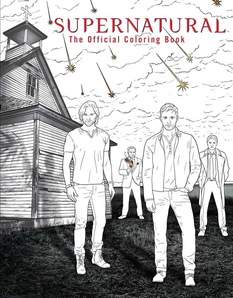 Supernatural the official coloring book insight editions books