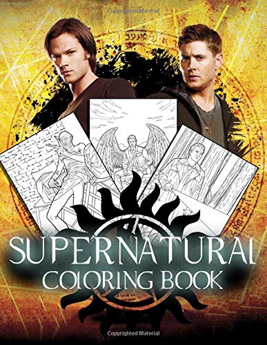 Buy supernatural coloring book supernatural coloring books with great illustration for adults and teens paperback â mar online at kuwait