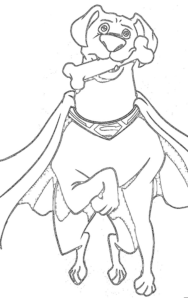 Coloring pages dc league of super pets â art education