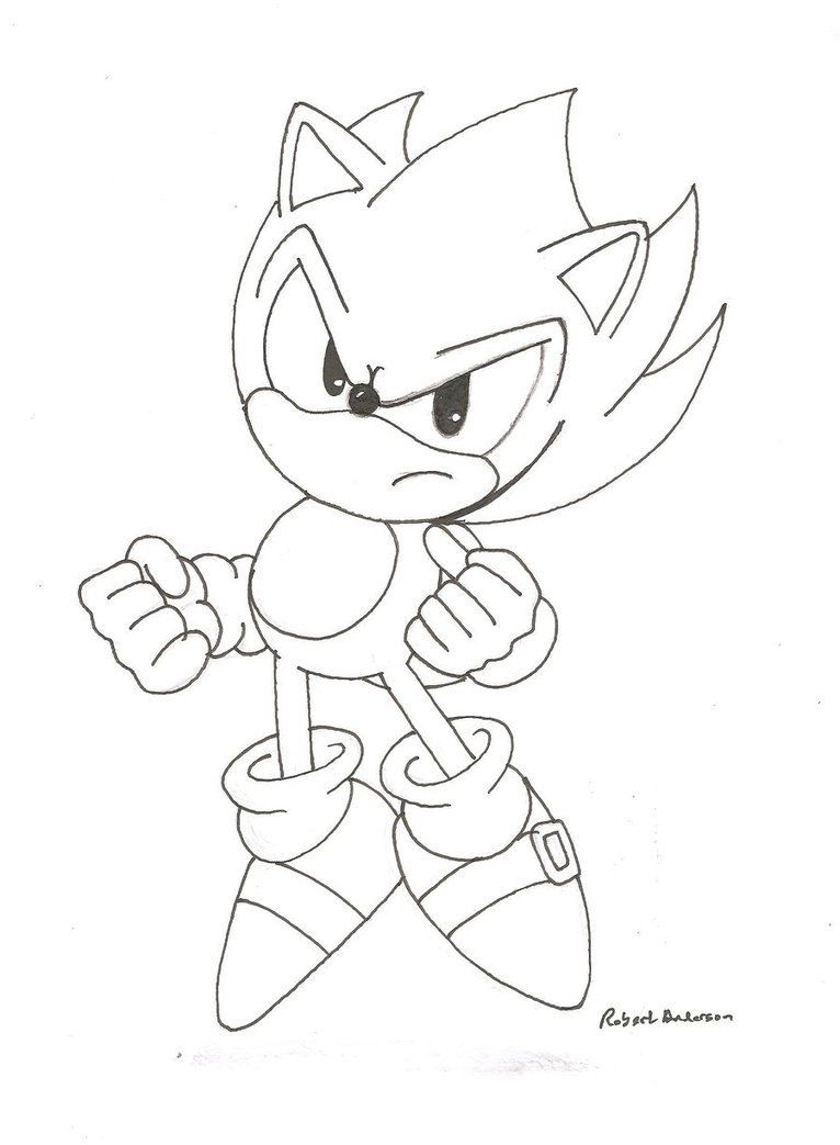 Super sonic printable coloring pages