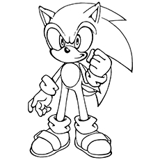 Sonic the hedgehog coloring pages