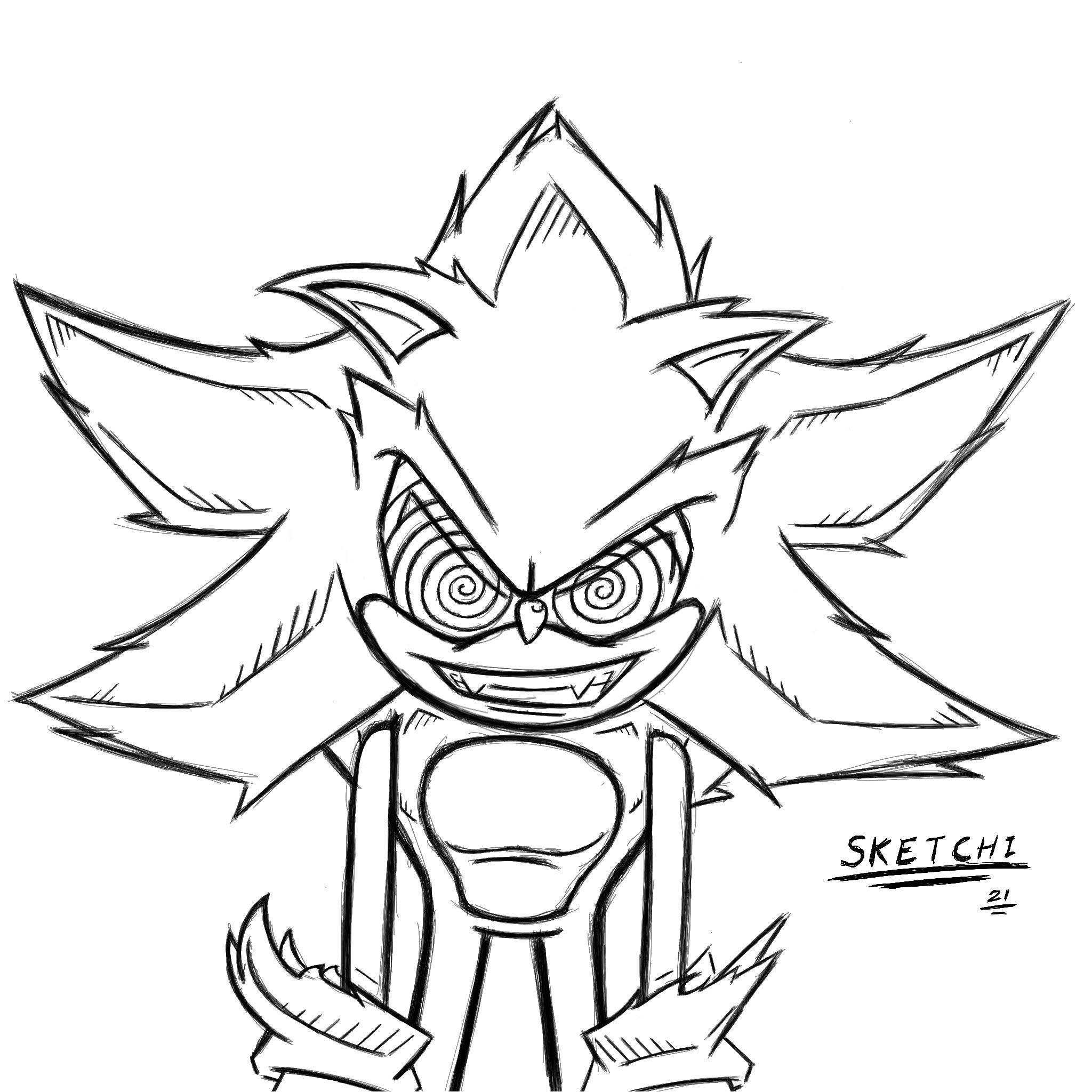 Sketchi on x super sonic fleetway