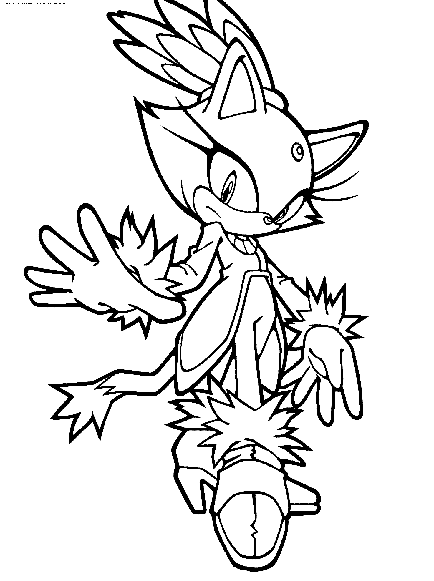 Free printable sonic the hedgehog coloring pages for kids