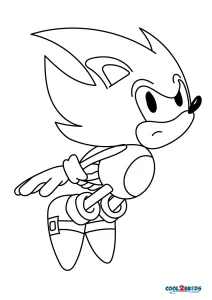 Free printable super sonic coloring pages for kids