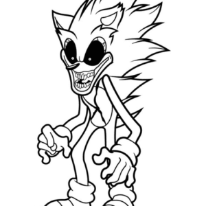 Sonic exe coloring pages printable for free download